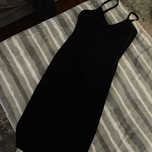 Black velvet Dress